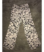 Nine West Women&#39;s Floral Printed Elastic Waist Pull On Pants Size Medium - $51.28 CAD