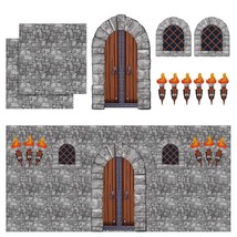 11 Pieces Medieval Party Decorations Kit Medieval Scene Castle Decorations Set I - £32.23 GBP