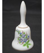 Vintage WESTMORELAND 5.25&quot; Glass Bell Hand Painted Raised Flowers On Mil... - $243.67 MXN
