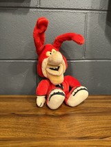 Vintage Dominos Pizza Avoid the Noid Red Plush Rare Stuffed Toy Mascot 1987 - £19.44 GBP