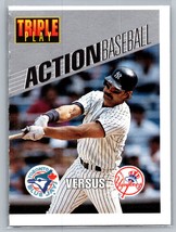 B1993 Triple Play #19 Don Mattingly Blue Jays vs Yankees Action Card Game - £1.57 GBP