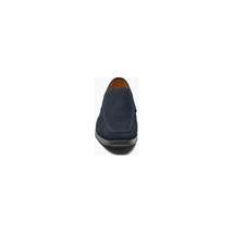Men's Stacy Adams Pelton Moc Toe Slip On Work Shoes Navy Suede 25601-415 image 6