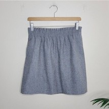 J. Crew Factory | Gray Speckled Wool Blend Paper Bag Waist Skirt, size 4 - £19.02 GBP