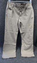 LEE Pants Womens 16M Khaki Comfort Waistband Stretch Bootcut Casual Work Dressy - £16.56 GBP