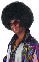 California Costumes Men&#39;s Afro Chops Wig,Black,One Size - £64.97 GBP