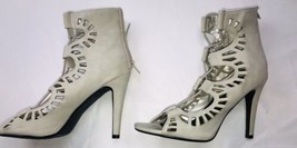 Charlotte Russe Womens 4” High Heel Shoes Sz 10 Zipper Back - £10.99 GBP
