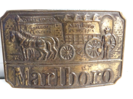 Marlboro wells Fargo Railroad Express Belt Buckle - £35.50 GBP