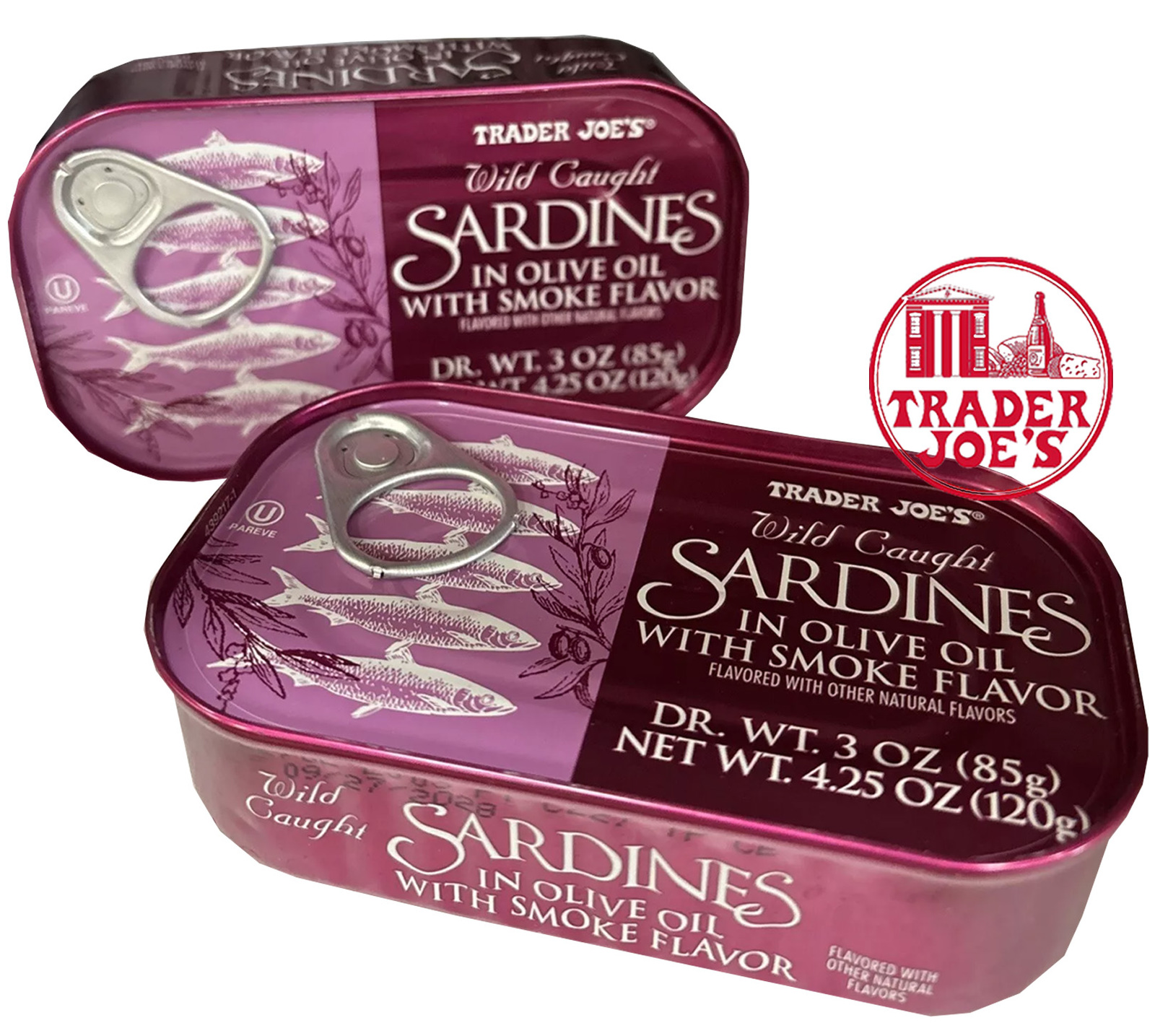 2 Packs Trader’s Joe’s Wild Caught In Olive Oil With Smoke Flavor 4.35 Oz - $15.50