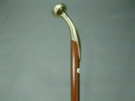 bubba wood brass walking walking stick hiking hams Precious stick 97 cm ... - $50.26