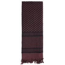 Brown Rotcho Shemagh Heavyweight Tactical Desert Keffiyeh Scarf 100%Cott... - $19.28