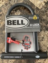 Bell U Lock Bike Lock Security Level 4 Anti Theft Shackle Hardened Steel New - £18.98 GBP