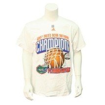 Florida Gators Free Shipping Basketball 2007 Champs Adidas Tee Shirt Large - £20.49 GBP
