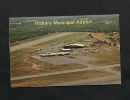 Vintage 1967 Postcard Hickory NC Municipal Airport Airplanes 1960s - £6.25 GBP
