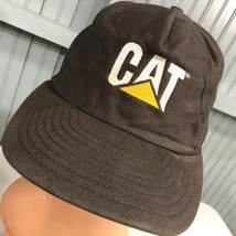 CAT Caterpillar Tractor VTG USA Snapback Baseball Cap Hat - £13.39 GBP