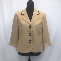 Studio 1 Petite NWT Beige Button Down Blazer Ladies 14P - £17.56 GBP