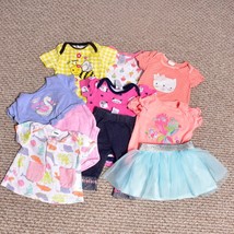 9 Piece Lot of Baby Girl Outfits Mix of Brands Size 6-9 months - £13.62 GBP
