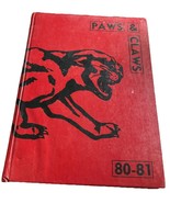 Paws &amp; Claws 80-81 Northeast Junior High Yearbook 1980-1981 Damaged - $371.19 MXN