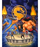 ONE OF A KIND RARE 1995 MORTAL KOMBAT VINTAGE ORIGINAL CONCEPTUAL ART PA... - £2,659.65 GBP