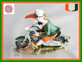 Miami Hurricanes Basketball Football Sports Motorcycle Ornament Free Shipping - £13.42 GBP