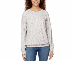 Buffalo David Bitton Women&#39;s Plus Size 2X Lt Heather Gray Super Cozy Crewneck - £17.97 GBP