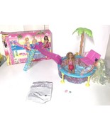 Barbie Glam Pool 2012 Complete in Box with Bonus 2 Dolls - $31.47