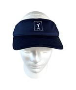 PGA Tour Airflux Mesh Adjustable Golf Visor Navy Blue Sun Protection Spo... - $14.01