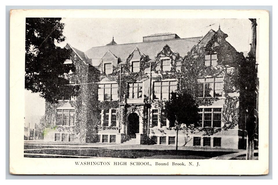 Primary image for Washington High School Building Bound Brook NJ New Jersey UNP DB Postcard V11