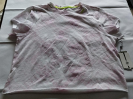 Dkny Sport Pink/White TShirt Size Large - £12.66 GBP