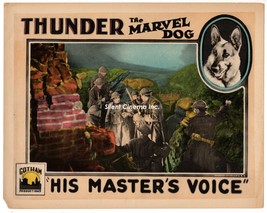 His Master&#39;s Voice (1925) Thunder The Marvel Dog Wwi Silent Film Trench Scene - £119.88 GBP