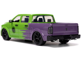 2014 RAM 1500 Pickup Truck Green Purple Hulk Diecast Figure Marvel Avengers Holl - £38.98 GBP