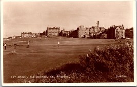 1st Green Old Course St Andrews Postcard RPPC Vintage - £15.66 GBP