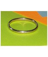  Hinged Silver Bangle Bracelet 12 Kt Gold Filled GFR - €51,70 EUR