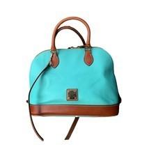 Dooney &amp; Bourke Zip Zip Satchel Bag Turquoise Color - £173.69 GBP