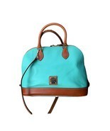 Dooney & Bourke Zip Zip Satchel Bag Turquoise Color - $217.80