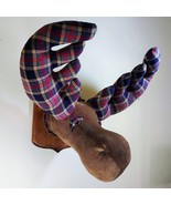 Disney Moose Factory Wall-Mounted Moose Plush Plaid Antlers Corduroy 24&quot;... - $3,231.44 MXN