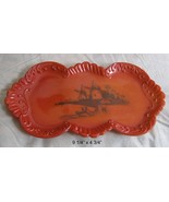 c. 1910 WSC &#39;Oriental&#39; Orange cased Dresser Tray with Windmills - $23.32 CAD