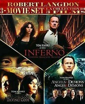 DA VINCI CODE 1+2-3 (Triple Feature) Angels &amp; Demons- Inferno-Tom Hanks- NEW DVD - £39.41 GBP