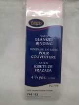 Wrights Satin Blanket Binding 100% Polyester 794 183 Frosted Quartz 4.75... - $5.89