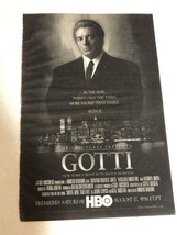 Gotti Premiere Vintage Tv Guide Print Ad Armand Assante Anthony Quinn Tpa28 - $5.93