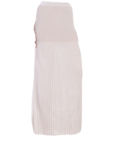 NWT Ronny Kobo IONE in French Gray Plaited Rib Stretch Knit Maxi Skirt XS $356 - £34.80 GBP