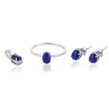 18K Gold Lapis Lazuli Combo Jewelry Set - £378.81 GBP