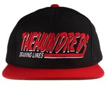 The Hundreds Swish Black/Red DRAWING LINES Snapback Baseball Hat T12F106... - $33.54