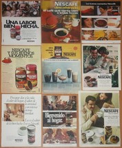 Nescafe 9x Genuine 1960s/80s Spain Ads Advert Advertising Notice Promo Nestle - £8.13 GBP