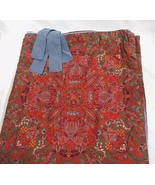Ralph Lauren Galahad Paisley Red Multi Custom Full/Queen Duvet Cover - $260.00