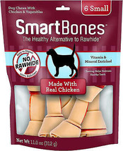 Rawhide-Free Chicken Bones: Small Dog Chews with Real Chicken and Vitamins - £21.76 GBP+