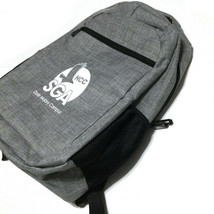 Gray School Backpack Travel Bag Graphic Front Padded Straps - £13.00 GBP