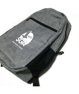 Gray School Backpack Travel Bag Graphic Front Padded Straps - £12.97 GBP
