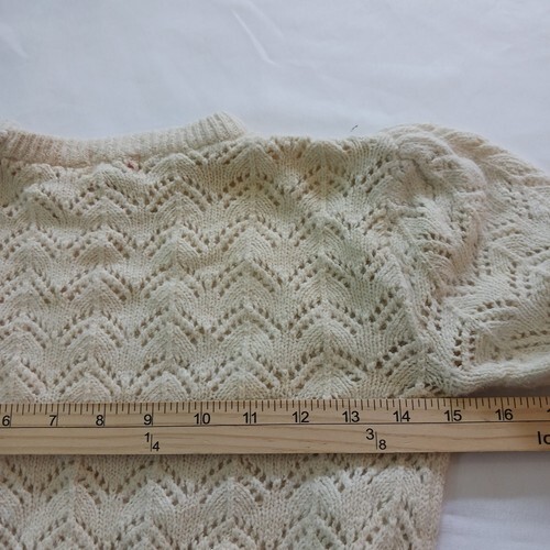 Cassidy Long Sleeve Pullover Women's Cream Sweater Top Size Medium (M) Item image 12