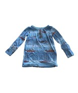 Posh Peanut Skip Boat Nautical Pajama Shirt Size 12-18 Month Bamboo Long... - $8.60