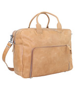 Vagarant Traveler Cowhide Leather Overnight Travel Carry On Tote LD04.BRN - $455.00